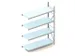 Rayonnage Grande Largeur Suivant Hxlxp 2500X1851X650Mm 4Niveaux Acier