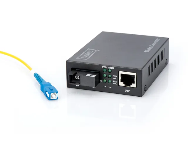Gigabit Ethernet-mediaconverter, singlemode, BiDi Tx1550nm / Rx1310nm