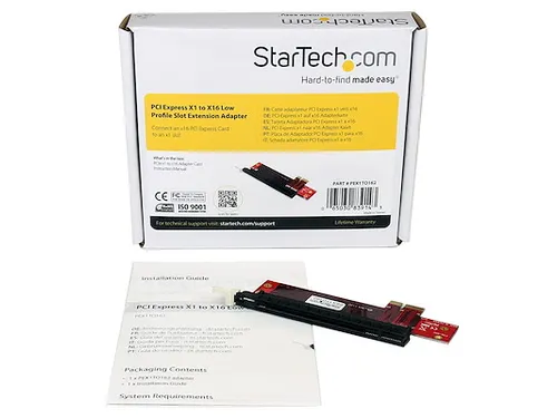 PCI Express X1 naar X16 Low-Profile Slotverlenging Adapter