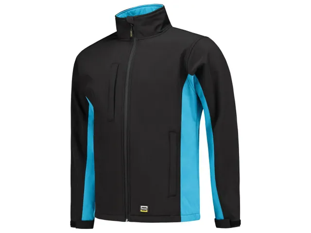 Tricorp 402002 TJ2000 Bicolor softshell, blauw/zwart, maat 2XS, per st