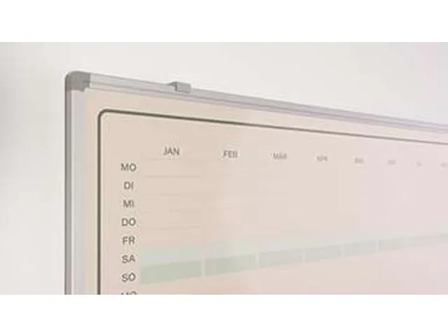 Jaarplanner Elegance Duits softline profiel 8mm 90x120cm aluframe