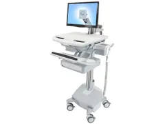 Ergotron SV44-1212-C multimediawagen & -steun Aluminium Grijs Wit