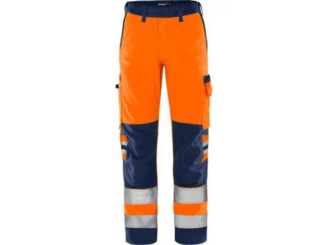 Fristads Green werkbroek 2651 GPLU High Vis Oranje/Marine maat C152