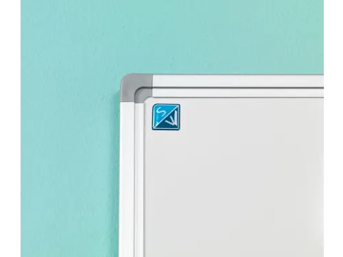 Smit Visual whiteboard 100x200cm gelakt staal Softline 8mm alu-profiel