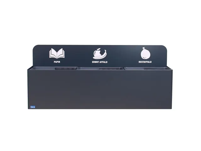 Bica 811 Wandafvalstation 3x20 Liter Antraciet