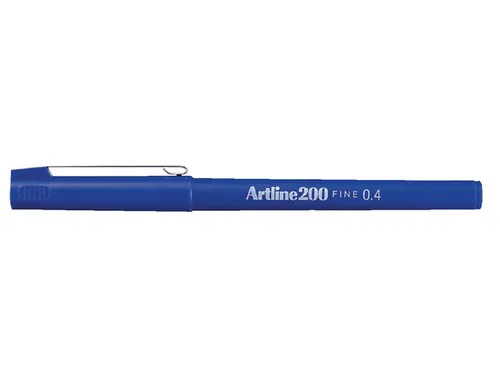 Fineliner Artline 200 rond fijn blauw