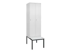 locker met bank,HxBxD 2120x600x815mm,2vak,vak B 300mm,cil.-slot