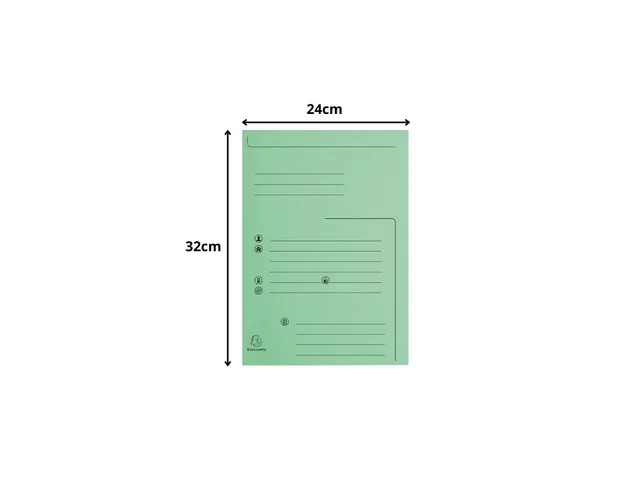Pk25 Map bedrukt SUP ER 210 2 klep groen