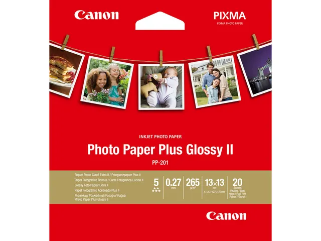 Canon PP-201 Glossy II Photo Paper Plus 13 x 13 cm 20 vel