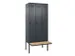 locker met bank,voor scheiding van kleding,HxBxD 2120x900x815mm,3vak