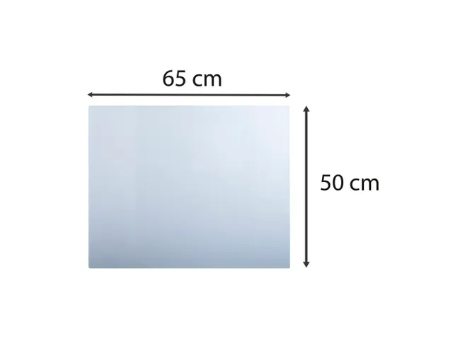 Onderlegger flexibel PVC 50x65cm kristal