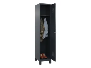 locker,HxBxD 1950x400x500mm,1vak,vak B 400mm,draaigrendel,voeten - 1