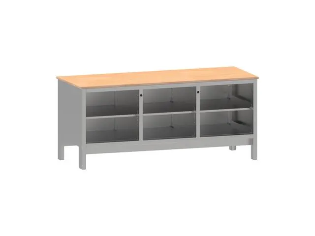 établi,HxlxP 870x1850x725mm,plateau multiplex,force 1000kg,4 pieds