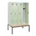 locker met bank,HxBxD 1950x1200x815mm,4vak,vak B 300mm,draaigrendel