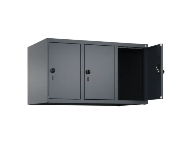 opzetkast,v. locker,3vak.,vak B 300mm,HxBxD 500x900x500mm,draaigrendel