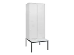 Dubbeldekse dekenkist,HxBxD 2120x800x815mm,2x2vak.,vak B 400mm