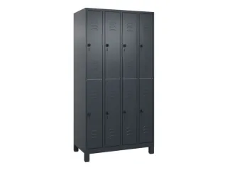dubbeldekse locker,HxBxD 1950x1000x500mm,4x2vak.,vak B 250mm - 1