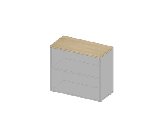 kantoorstelling HxBxD 815x900x450mm 2 OH houten vloer aluminium eiken