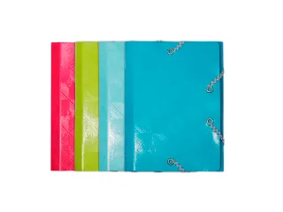 Elastomap 3 Kleppen In Gelamineerd Glanskarton Assorti - 1