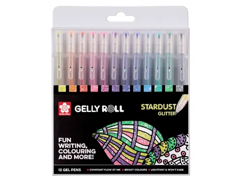 Gelschrijver Sakura Gelly Roll Stardust set à 12 kleuren