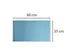 Onderlegger PU 35x60 donkerblw/lichtblw