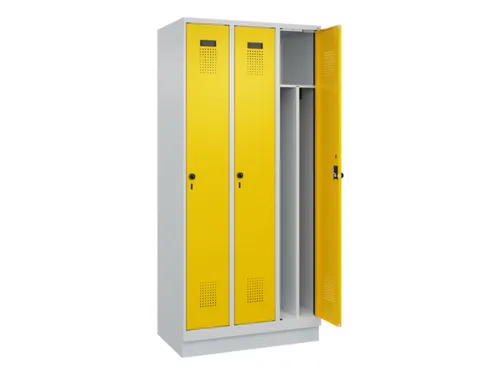 locker voor scheiding van kleding,HxBxD 1950x900x500mm,3vak