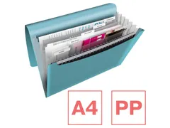 Colour'Breeze voorordner, 6 vakken, blauw