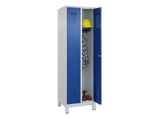 locker,HxBxD 1950x600x500mm,2vak,vak B 300mm,cil.-slot,voeten