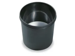 prullenmand moeilijk ontvlambaar 12 liter HxØ 270x267mm zwart