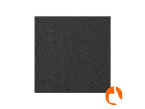 Akoestisch wandpaneel vierkant 100x100cm PET-vilt Zwart