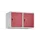 opzetkast,v. locker,2vak.,vak B 400mm,HxBxD 500x800x500mm,vleugeldeur