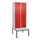 locker met bank,HxBxD 2120x800x815mm,2vak,vak B 400mm,draaigrendel