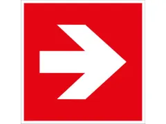 brandbeveiligingsbord,Pijl,pijl rechts/links,wandbord,aluminium