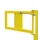 aanrijdbeschermingsplank,balustradedeur,v. binnen,HxBxD 520x905x30mm