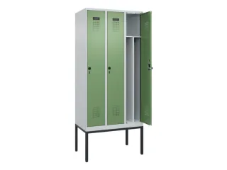 locker voor scheiding van kleding,HxBxD 2120x900x500mm,3vak - 1