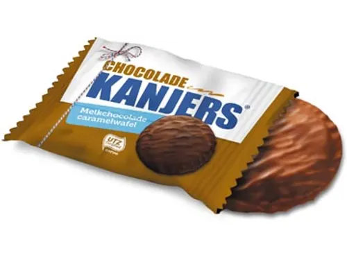 Mini chocoladewafel individueel verpakt 134 g