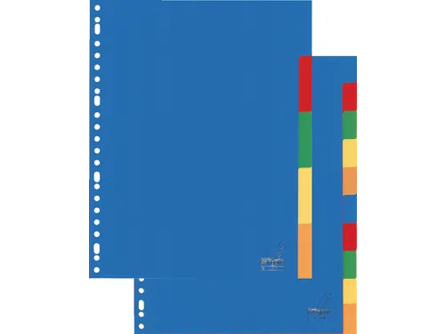Tabbladen Kangaro A4 23-Gaats A410M 10-Delig Assorti Pp