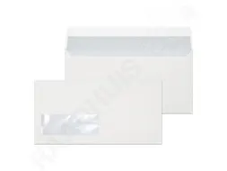 Dienstenvelop Venster Links 110x220mm Dl (ea5/6) Plakstrip Wit