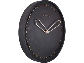 Wandklok NeXtime dia. 35 cm, polyresin, zwart - 2