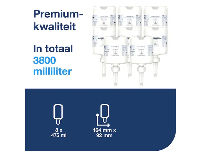Tork 420702 Extra Mild Mini Vloeibare Zeep S2 Premium 475ml 8 stuks