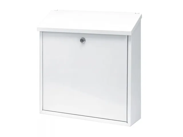 Wandbrievenbus Malagan Wit Staal