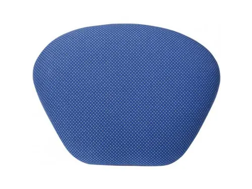 Stahulp Staalbuis Beklede Zitting Onderstel Zwart Textiel Blauw