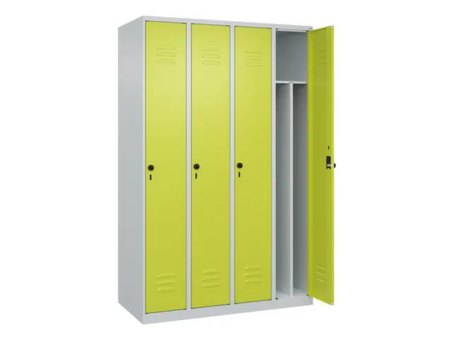 locker voor scheiding van kleding,HxBxD 1850x1200x500mm,4vak