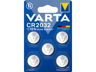 Batterij Varta knoopcel CR2032 lithium blister à 5 stuks - 1