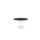 Linesto vergadertafel 120cm rond houtprint schaduw 25mm wit