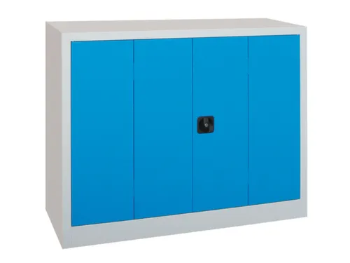 Vouwdeurkast 1000x1200x400mm 2legborden Verzinkt Ral7035 Front Ral5012