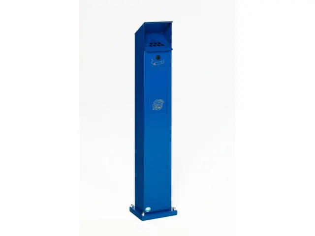 Combi-asbakstaander Vierkantvormig Blauw 2/5 liter 1150x180x150mm