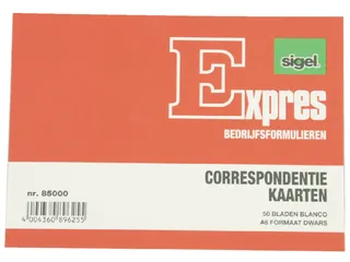 Correspondentiekaart Sigel Expres A6 blanco ivoorkarton pak à 50 stuk - 1