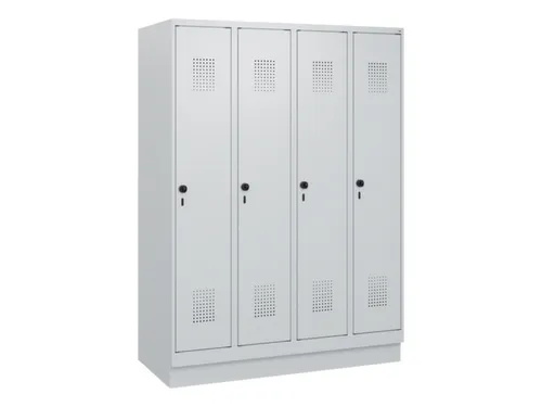 schoollocker,HxBxD 1630x1200x500mm,4vak,vak B 300mm,draaigrendel