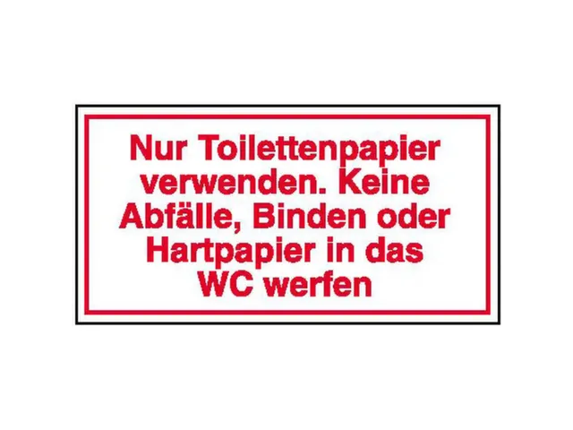 aanwijzingsbord,Alleen toiletpapier gebruiken. Geen afval,PVC,rood/wit